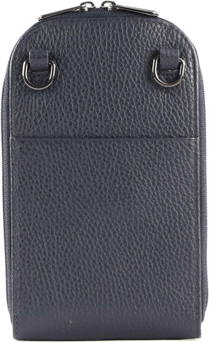 Mandarina Duck Damen Mellow Leather Vertical Holder Dress Blue, Dress Blue