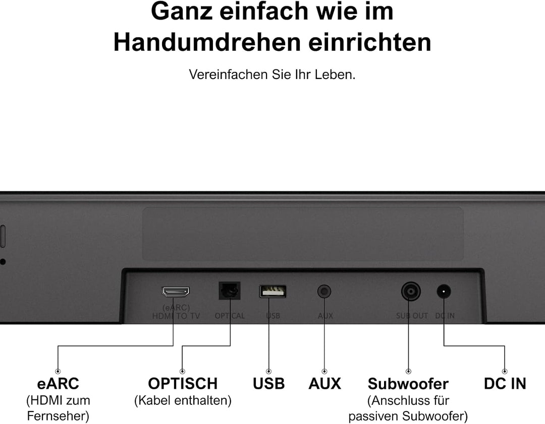ULTIMEA 5.1 Soundbar mit Dolby Atmos, Surround Sound System, Aura A50 Pro | App Control, Home Theate