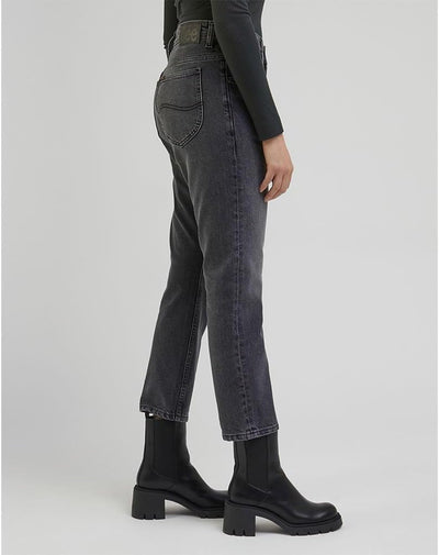 Lee Damen Rider Jeans 32W / 33L Schwarz, 32W / 33L Schwarz