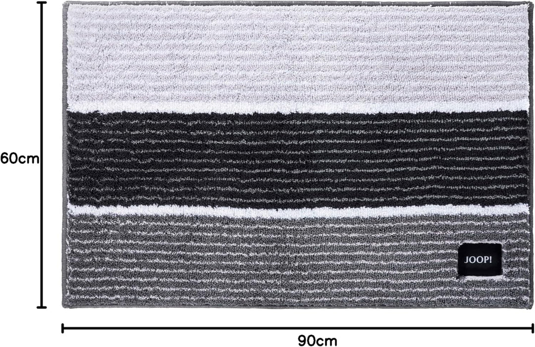 Joop! Badteppiche Lines 286 anthrazit - 069 60x90 cm 60x90 cm Anthrazit, 60x90 cm Anthrazit