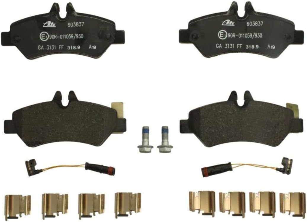 ATE Original Bremsbeläge - Belagsatz - für Scheibenbremse - 13.0460-3837.2 - ECE-R90 Strassenzulassu