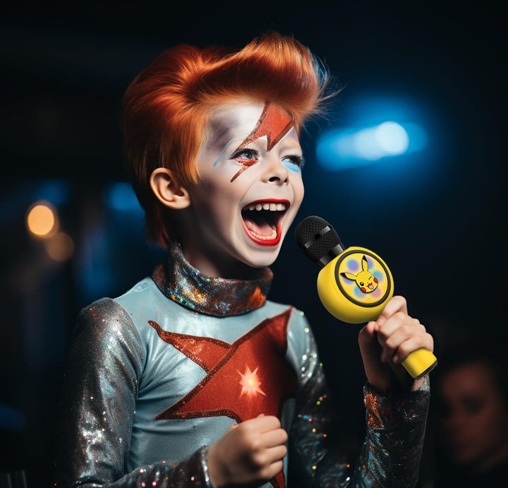 OTL Technologies Pokémon Pikachu Karaoke-Mikrofon mit kabellosem Lautsprecher und LED-Leuchten