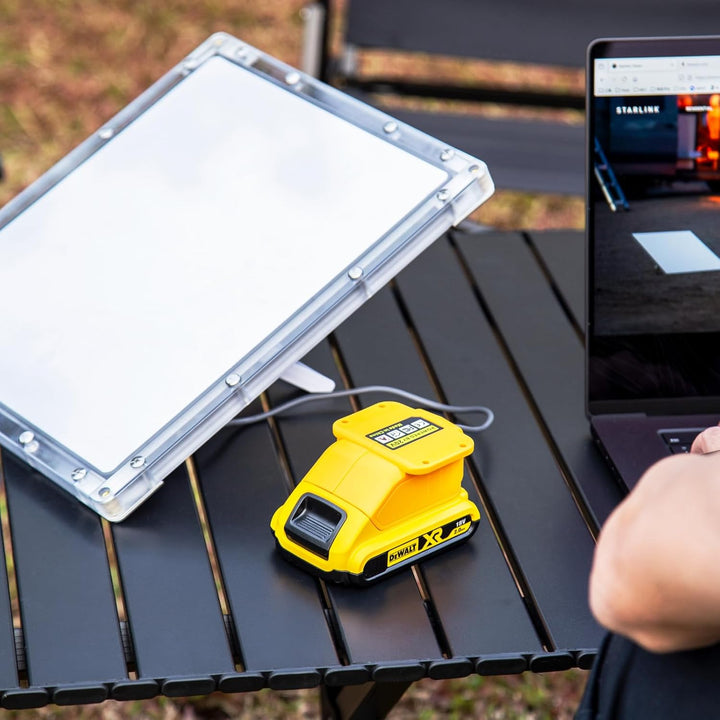 Batteriebetriebenes Ladegerät für Starlink Mini, kompatibel mit DeWalt-Batterien, 60 W 20 V/3 A Ausg