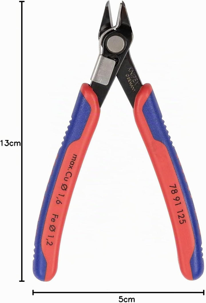 Knipex Electronic Super Knips® brüniert, mit Mehrkomponenten-Hüllen 125 mm 78 91 125 Mit Mehrkompone