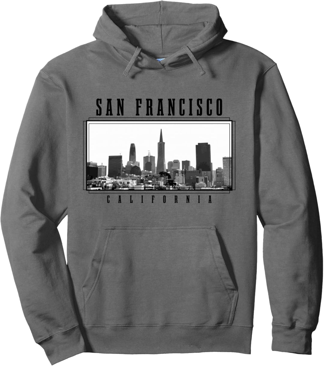 San Francisco California Vintage Skyline USA Amerika Pullover Hoodie