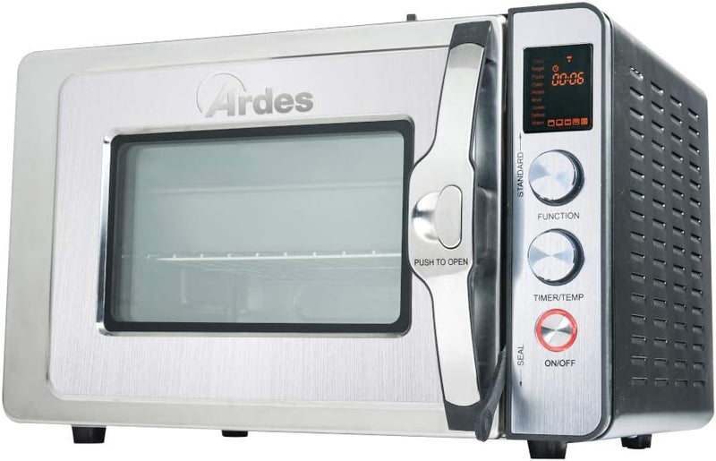 ARDES - Dampfbackofen 30 Liter Elektrischer Dampf-Kleinbackofen mit 9 Garprogrammen Timer doppeltes