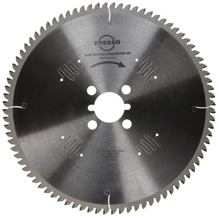 Edessö 49335050 HM-Kreissägeblatt Präzision 4/15/80 HW 350x3,4/2,8x50 Z=84 NE neg, silber