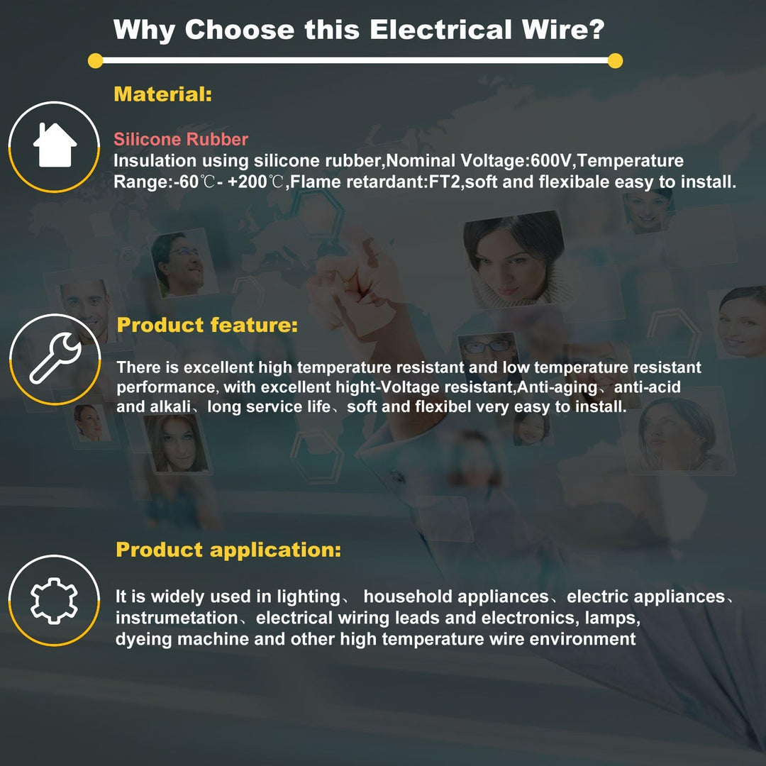 2.0mm² 14 AWG Silikon Elektrischer Draht Hook-up Kabel Insgesamt 20 Meter [10 Meter schwarz und 10 M