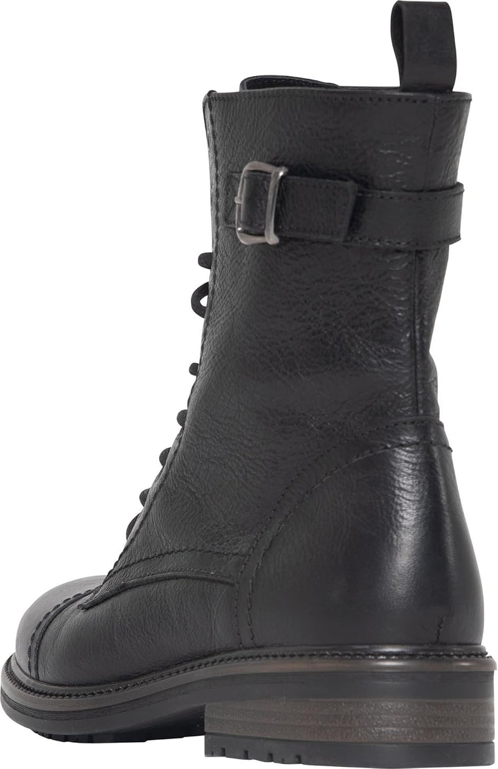 John Doe - Jackie Damen High Heel Motorradstiefel Schwarz Schwarz 38 | Leder Schwarz 38 EU, Schwarz