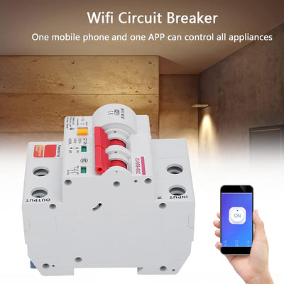 AC220V Smart WIFI Leistungsschalter, Miniatur Leistungsschalter PA66-DSM Flammhemmende Shell Unterst