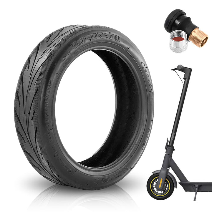 DASIAUTOEM 60/70-6.5 Tubeless Reifen mit Ventil für Ninebot Max G30 Vorne, E Scooter Ersatzreifen mi