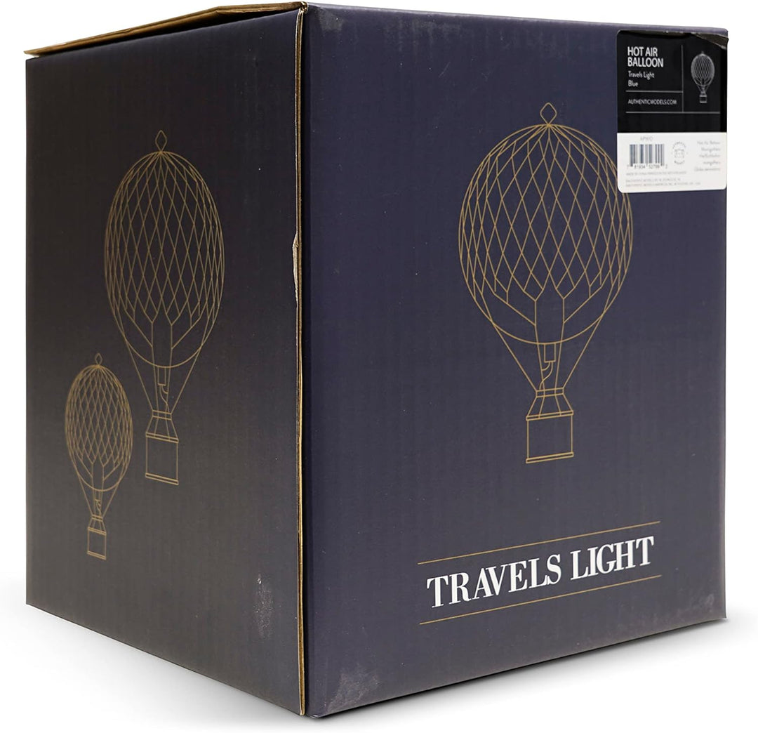 Authentic Models - Dekoballon - Jules Verne - Heissluftballon, Ballon - Farbe: Regenbogen - 18 cm