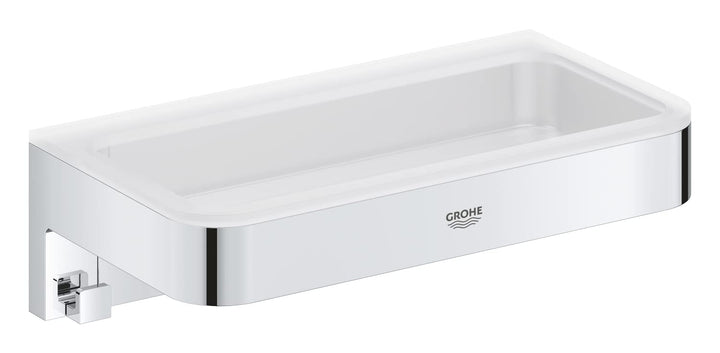 GROHE Start Cube - Seifenschale (verdeckte Befestigung, langlebig), chrom, 41107000, Chrom