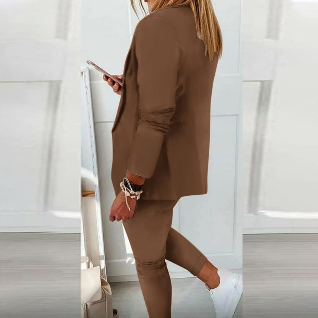 Damen Elegant Business Anzug Set Hosenanzug Damen Elegant Business Anzug Set Hosenanzug Blazer Hose