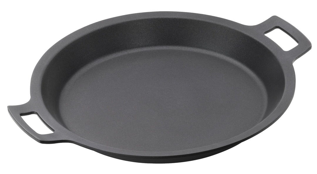BRA Efficient Paella-Pfanne, Aluminiumguss mit Antihaftbeschichtung Teflon Platinum Plus, Silikongri