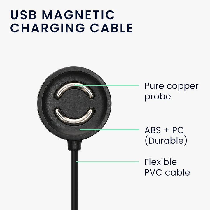 kwmobile USB Kabel Charger kompatibel mit Suunto Peak 9 Ladekabel - Smart Watch Ersatzkabel - Fitnes