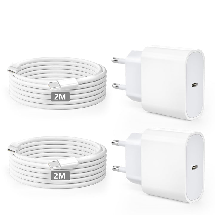 USB-C-ladegerät, für iPhone 16/15 Serie, for iPhone Schnellladegerät, PD20W, ladegerät-Typ-C, 2er Pa