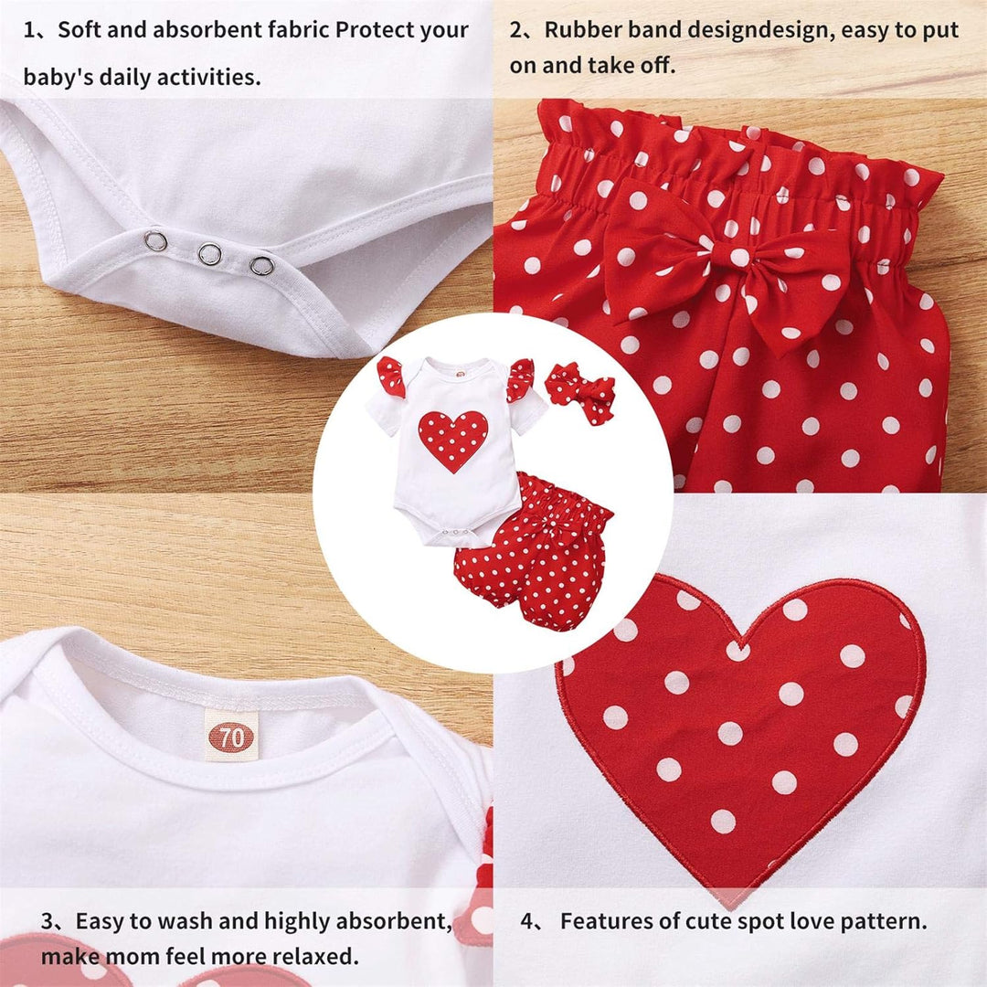 TMEOG Sommer Strampler Set für Babys 0-18 Monate - Kurzarm Body + Hose + Stirnband Mädchen, Neugebor