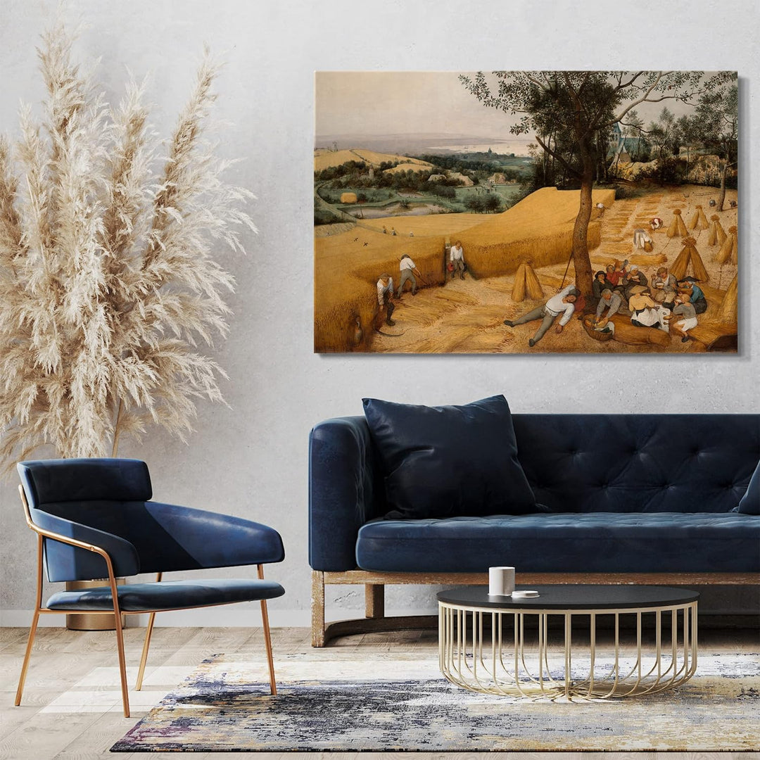 Leinwand (60x40cm): Peter Bruegel der Ältere - Die Erntearbeiter 60x40 cm, 60x40 cm