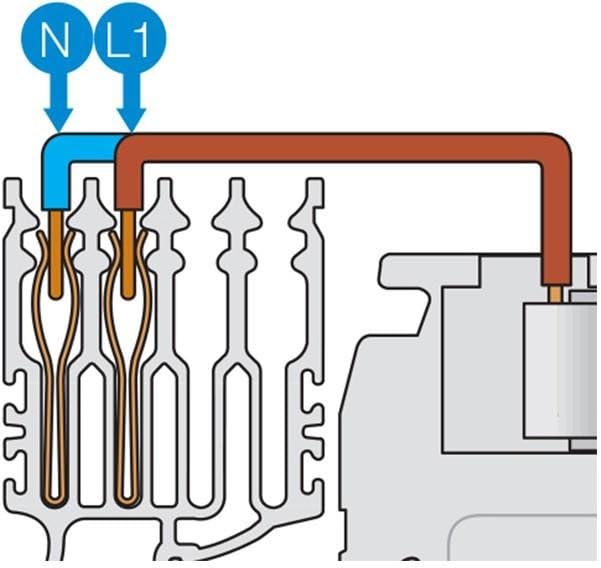 Unipolare abb-entrelec – Borne Netzteil L1 (10U) unifix-l