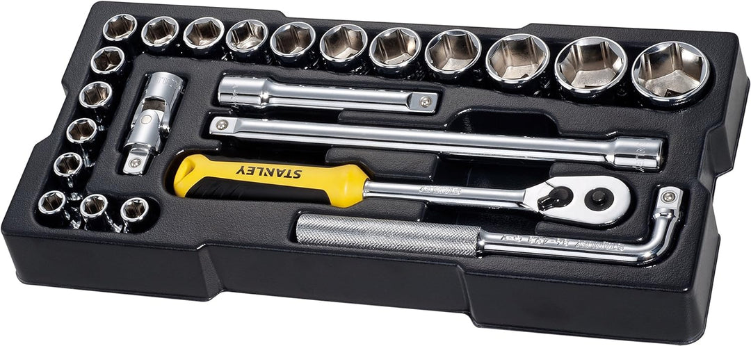 Stanley Transmodul System (Modul 1/2 Zoll, 6-Kant Steckschlüssel und Zubehör-Set inkl. Umschaltknarr