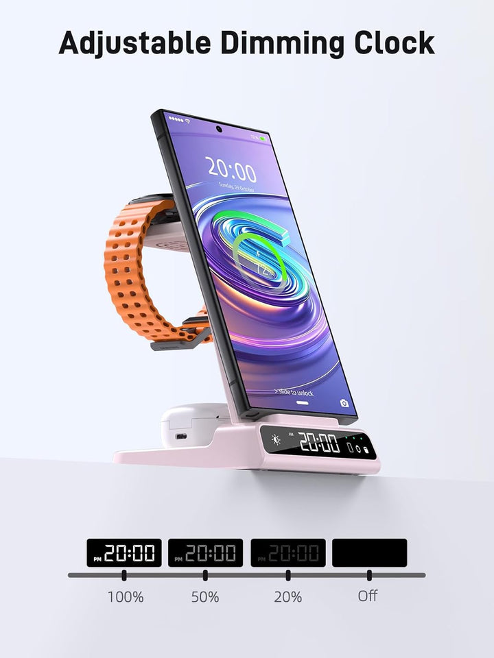 Wireless Charger für Samsung Ladestation für Galaxy S25 Ultra, Induktive Ladestation für Samsung Gal