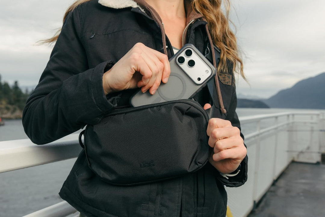 URBAN ARMOR GEAR Dot Case Apple iPhone 17 Pro Hülle (Magnetring, Abgeflachte Ecken, Wireless Chargin