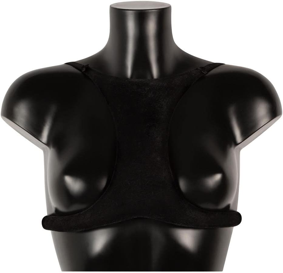La Decollette Original faltenfreie Dekolettee Schlaf BH Uni Grösse Black Velvet