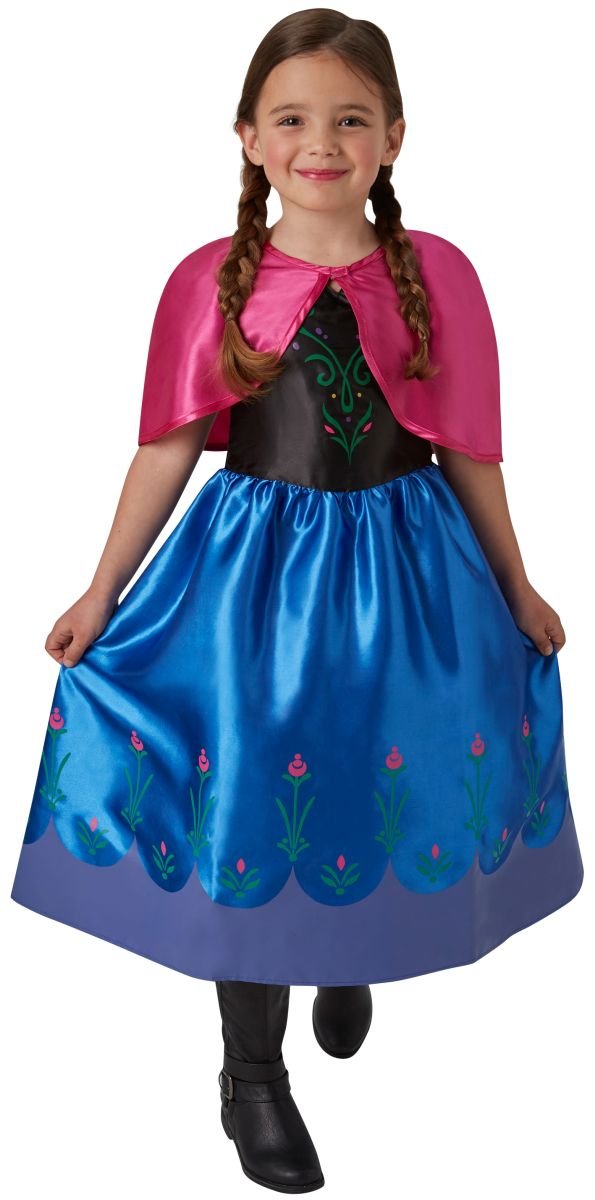 Generique - I-620977L - Rubie's - Anna Frozen Classic, Action Dress Ups und Zubehör, L L Multi-color