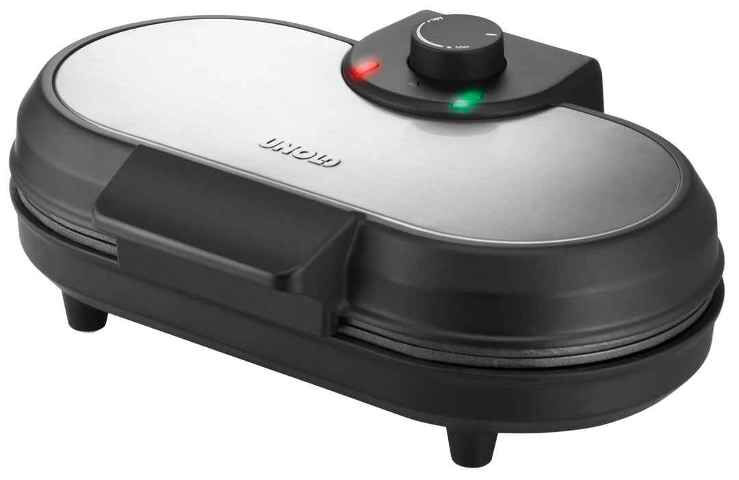 Unold 48165 PANCAKE-MAKER American, Kunststoff, Schwarz/Edelstahl