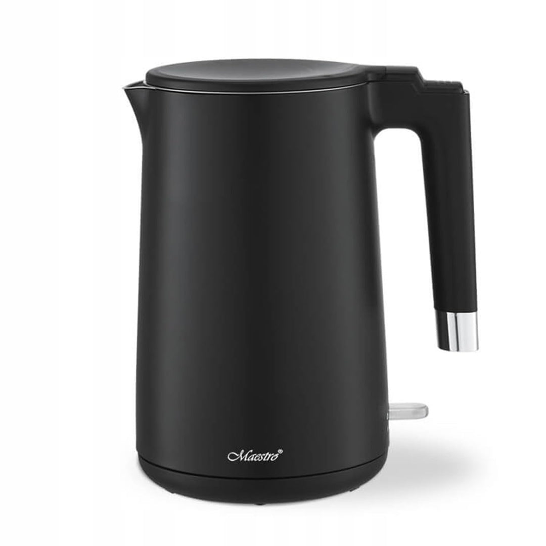 Maestro MR-026 Elektrischer Wasserkocher 1.7L 1800W | Beleuchteter Ein/Aus-Schalter | Material: Edel