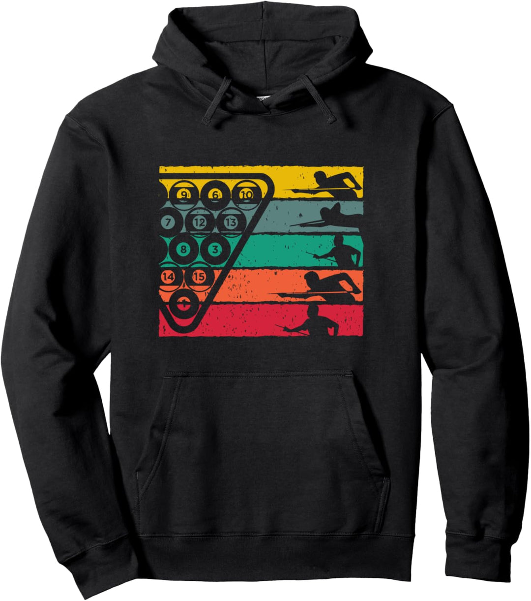 Retro Billard Sport Pullover Hoodie