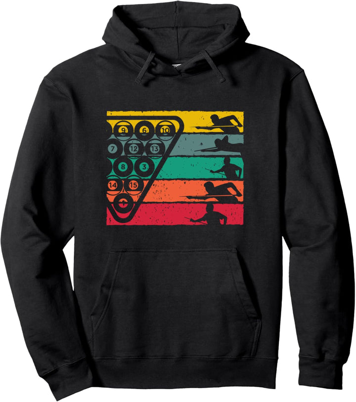 Retro Billard Sport Pullover Hoodie