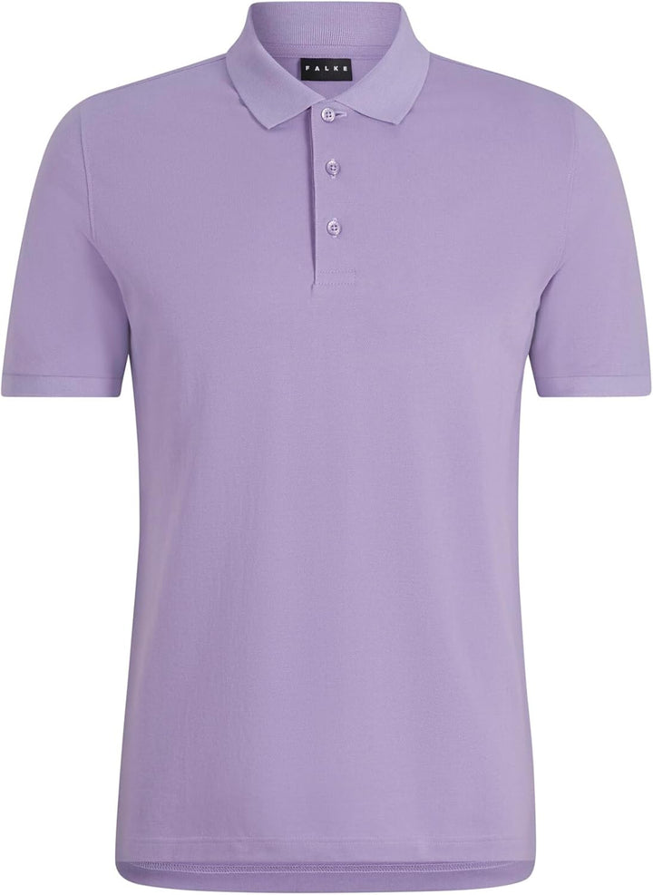 FALKE Herren Basic Polo Shirt Piqué Polohemd weich hautfreundlich atmungsaktive Baumwolle 1 Stück S