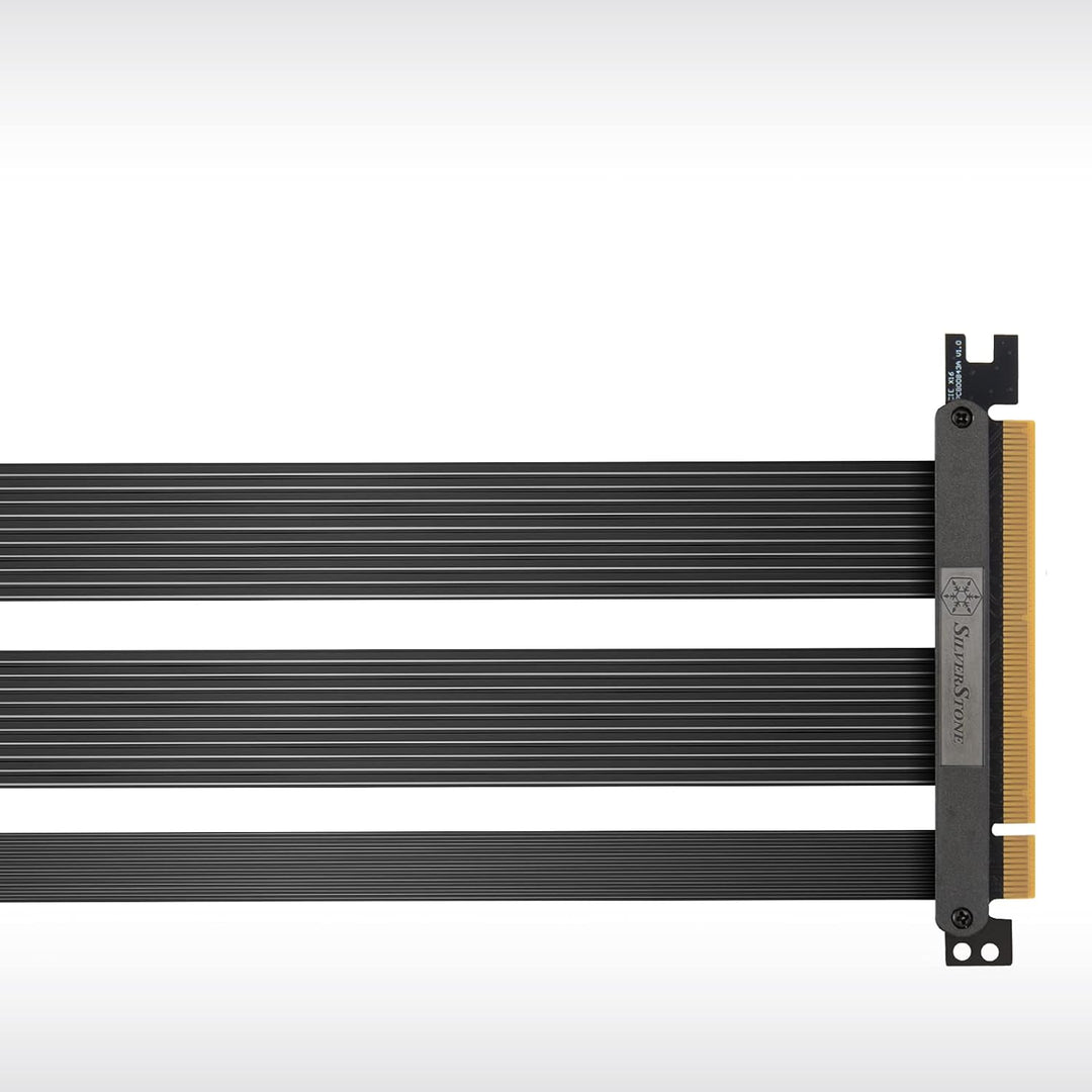 SilverStone Technology SST-RC05B-220-220mm hochwertiges Flexibles PCIe-4.0-x16-Riser-Kabel