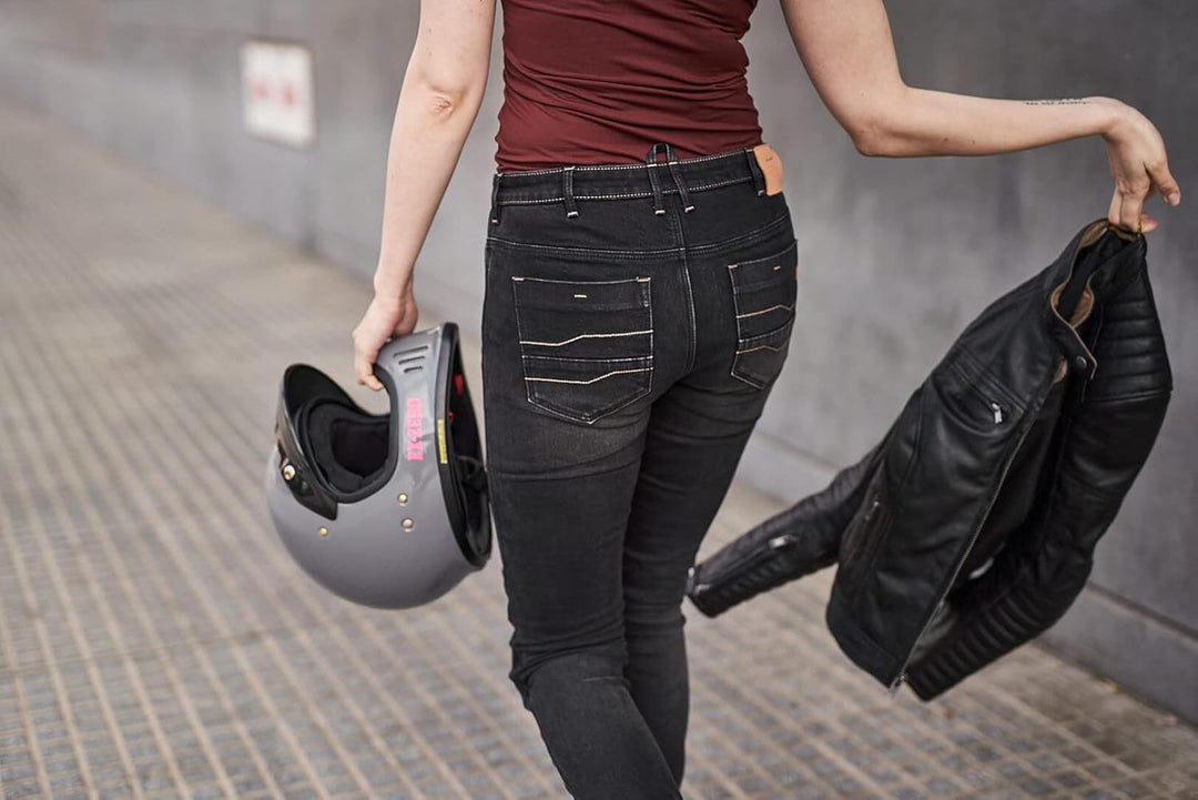SHIMA DEVON Motorradjeans - Belüftete Elastische Slim Fit Biker Motorradhose mit FiberQL-Verstärkung