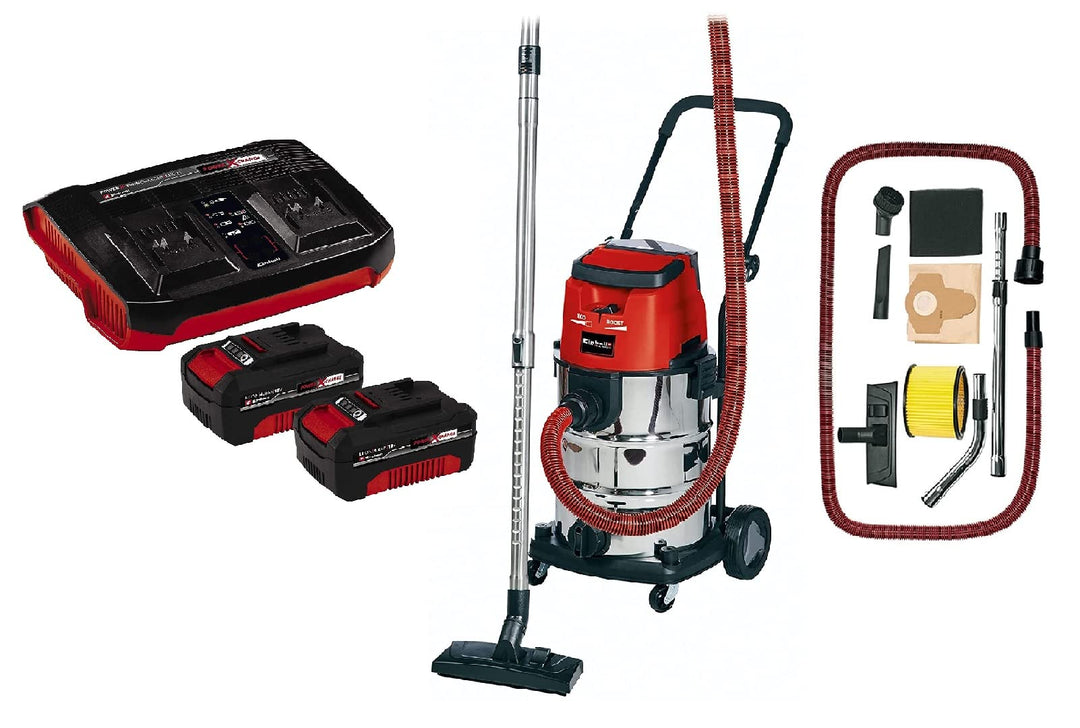 Einhell Akku-Nass-Trockensauger TE-VC 36/30 Li S Power X-Change (Li-Ion, 36 V, ECO/BOOST-Mode, Edels