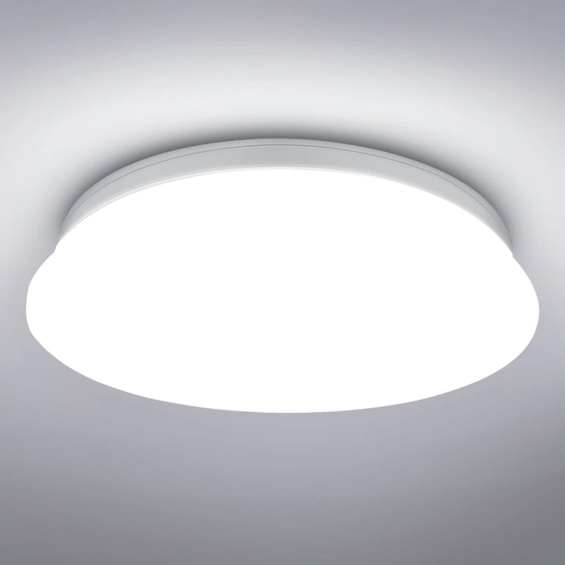 LE Deckenlampe 22W, LED Deckenleuchte Bad 1500LM Ø30cm 5000K für Badezimmer Flur Küche Wohnzimmer Sc