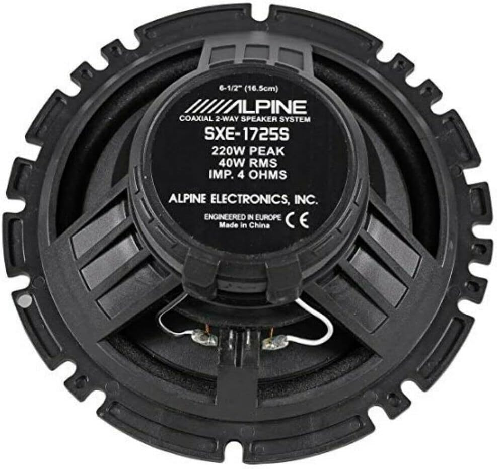 KIT Set FÜR Alpine SXE-1725S 2 Lautsprecher 2-Wege, koaxial, 16,5 cm 165 mm 6,5", 40 Watt rms 220 Wa