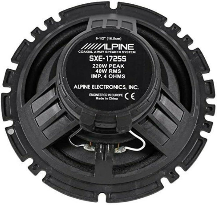 KIT Set FÜR Alpine SXE-1725S 2 Lautsprecher 2-Wege, koaxial, 16,5 cm 165 mm 6,5", 40 Watt rms 220 Wa
