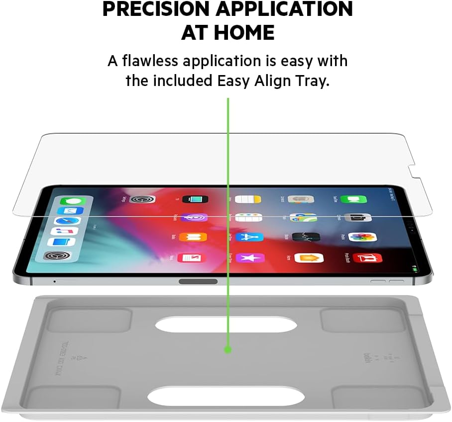 Belkin ScreenForce TemperedGlass Displayschutz für das iPad Pro 12,9 Zoll (iPad Pro 12,9 Zoll Displa