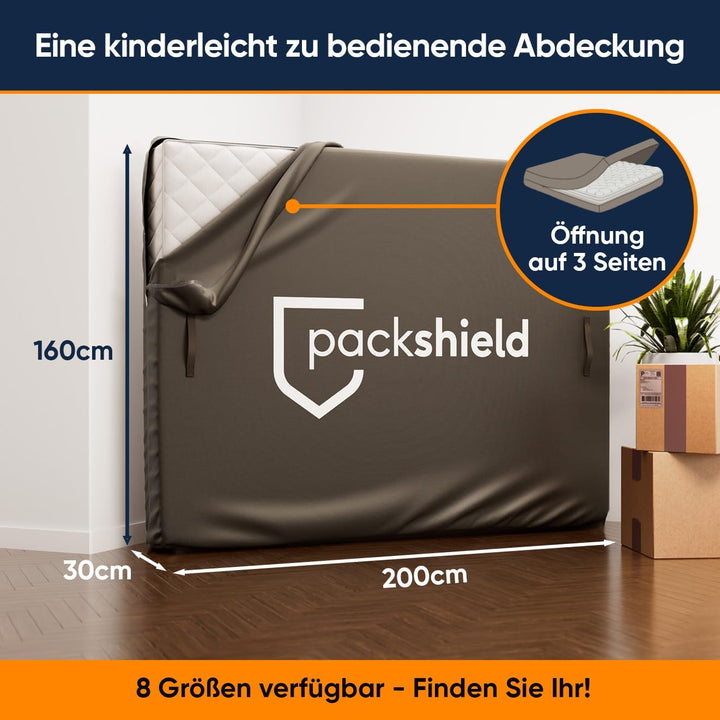 Matratzenhülle 160x200cm – Schutz für Aufbewahrung und Umzug – Dicke 30cm – wasserdichte und reissfe