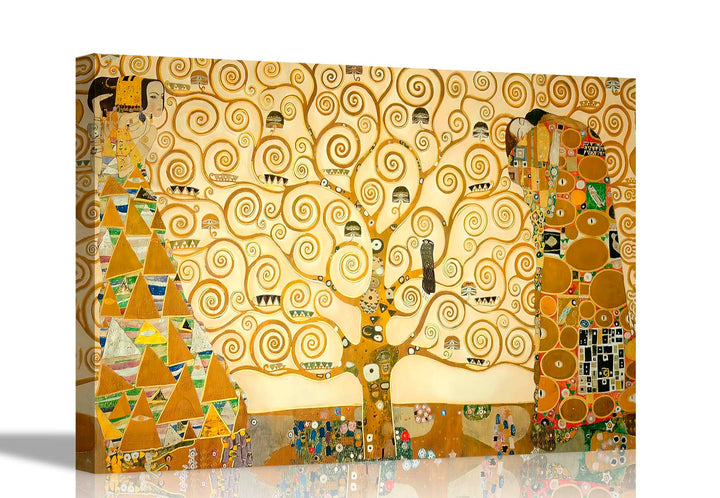Der Baum des Lebens von Gustav Klimt Abstrakte Leinwanddrucke Wandkunst Bilder zum Aufhängen 86 x 61