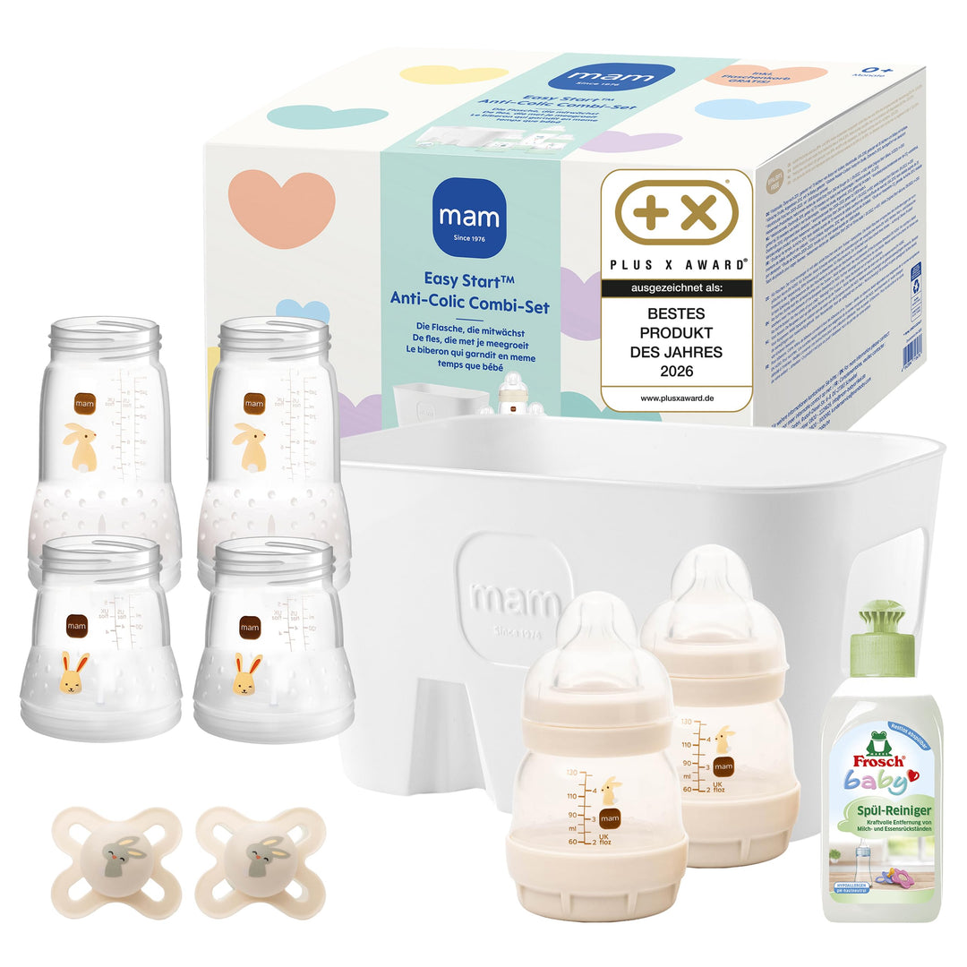 MAM Easy Start Anti-Colic Combi-Set, 0+ M, beige