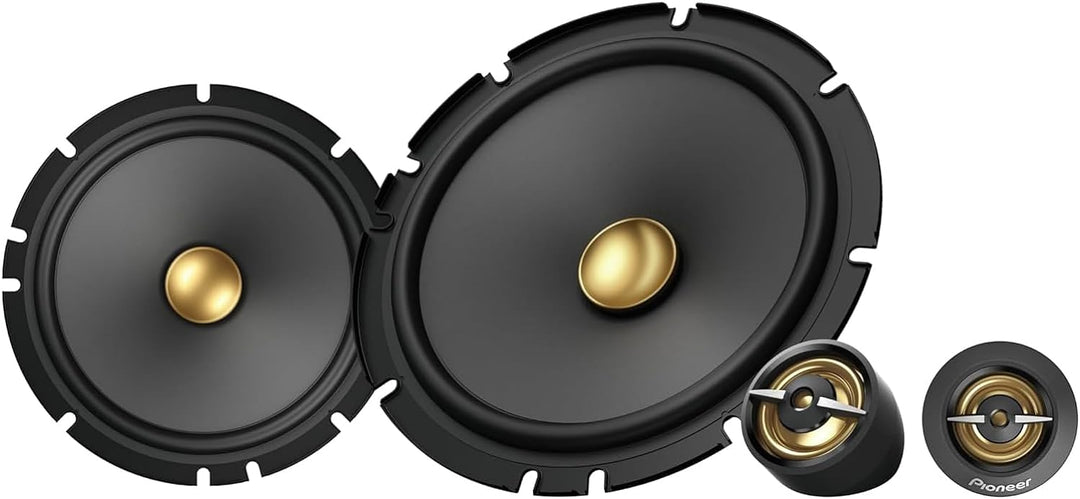 Pioneer TS-A1601C 16,5 cm 2-Weg-Komponentenlautsprecher Set mit 2 Lautsprechern (je 350 W max, 80 W