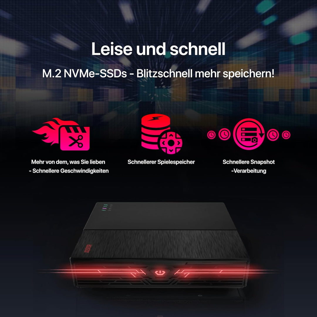 Asustor Flashstor 12 Pro FS6712X - 12 Bay Reine M.2-SSD-NAS Netzwerkspeicher Gehäuse, Quad-Core 2.0G