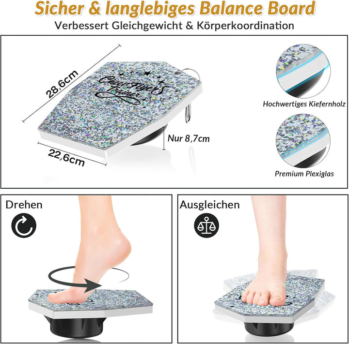 BORISI Cheerleading Balance Trainer, Tragbarer Stunt-Stand als Turngeräte & Turnen Zubehör für Balle