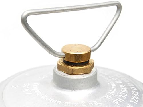 Alu Propangasflasche/Gasflasche 2,7 kg mit abnehmbarem Gasventil (Propan-Gasflasche Aluminium Marine