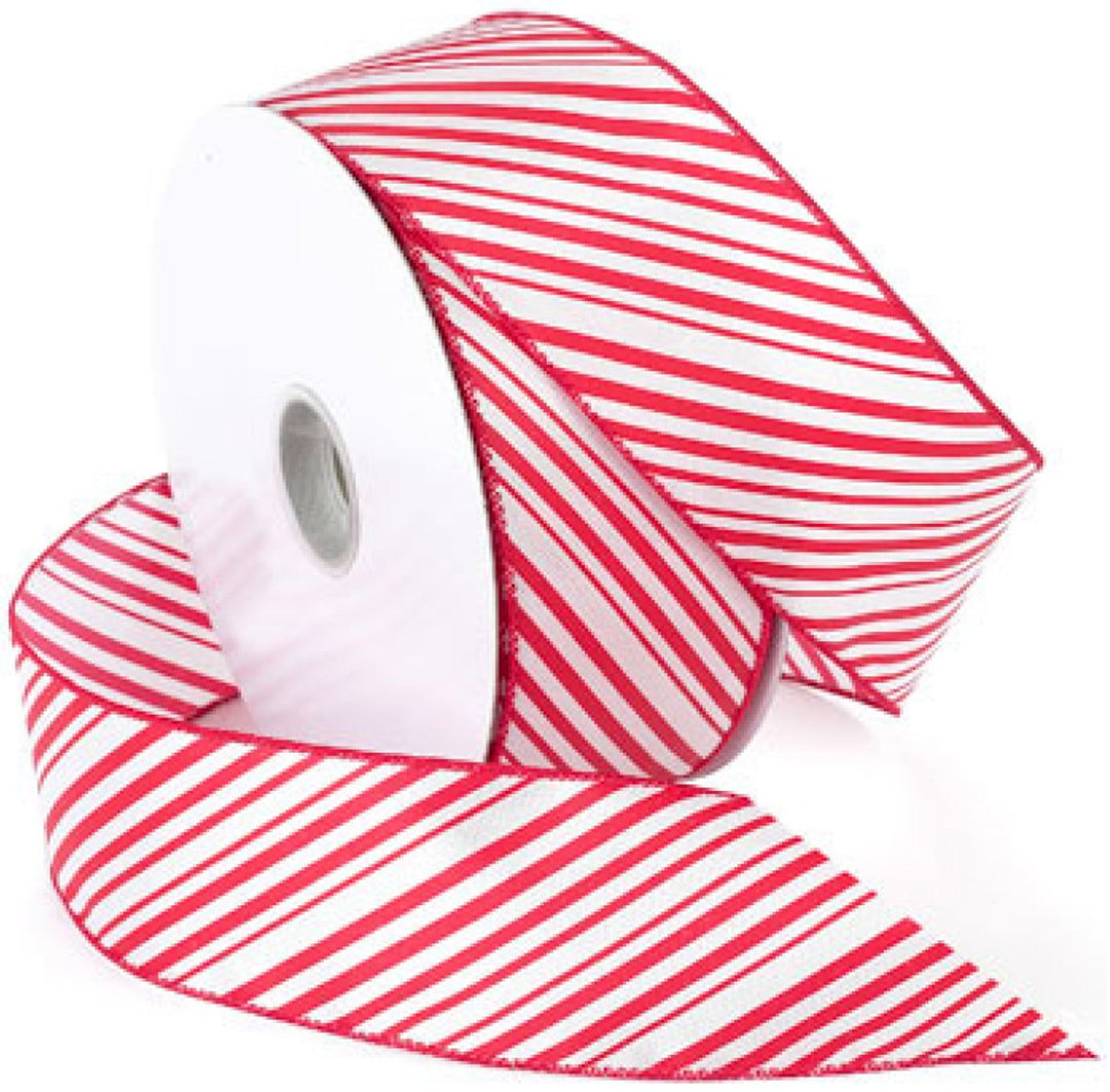 Morex Ribbon 7410.60/50-609 Garten, 6,3 cm x 45,7 m, rot/weiss 2.5-In x 50-Yd peppermint, 2.5-In x 5