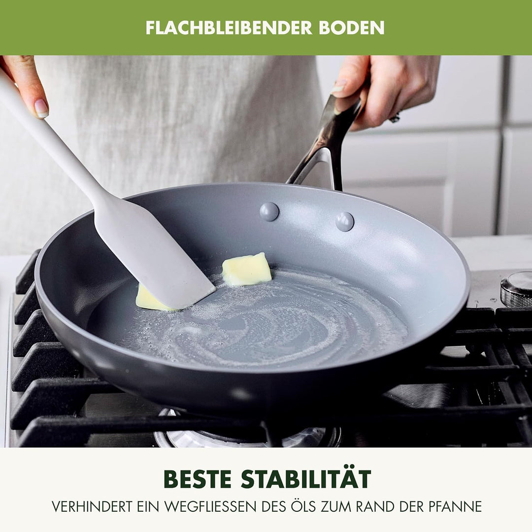 GreenPan Valencia Pro Harteloxierte Gesunde Keramik Antihaft 16 cm / 1,5 Liter Stielkasserolle mit D